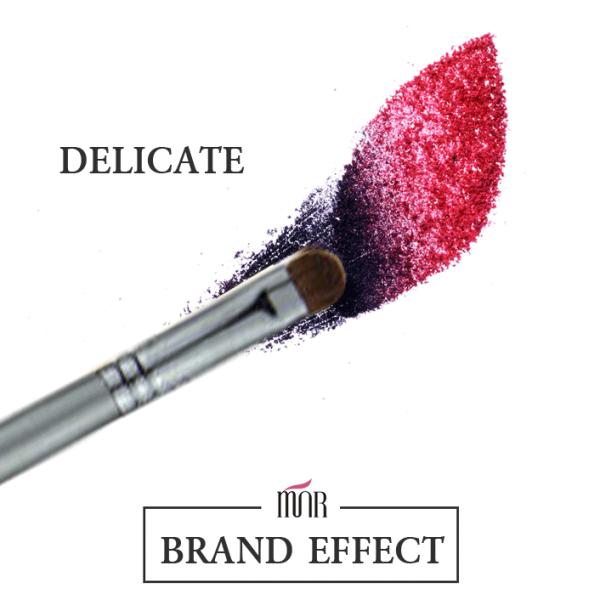 Silver Eyeshadow Concealer Makeup Brush Wood Handle And Weasel Hair For Eyes