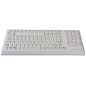 CE , FCC Silicone Industrial Super Rubber Keyboard with Integrated Sealed