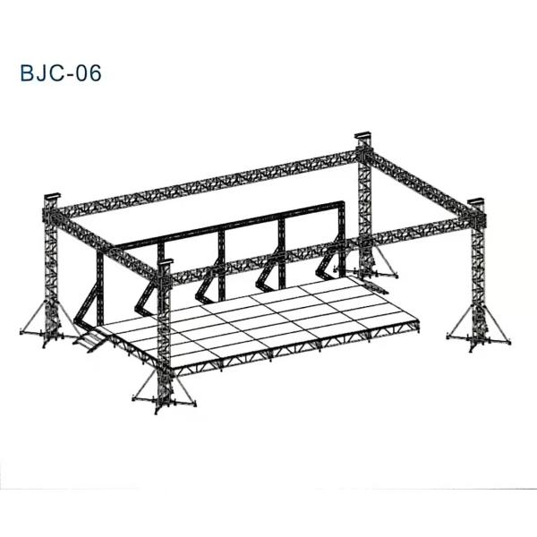 Outdoor Event Portable Aluminum Stage Platform With Truss Structure