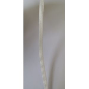 0.4 Cm White Flat Elastic Rope / Stretchy Elastic String Latex Ribbon