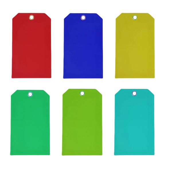 Custom Blank PVC Tag Multi-Color Waterproof Durable Plastic Tag