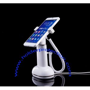 Wholesale COMER anti-lost cable lock system for gsm Mobile phone gripper display stands with alarm from china suppliers