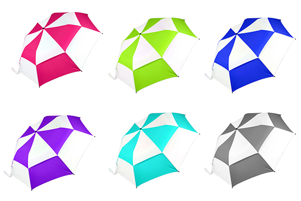 2-Fold Automatic Golf Umbrella with Double-Canopy Vented Design, One-Touch Auto-Open and Ultralight 560g