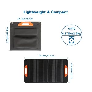 Waterproof Folding Solar Charger Collapsible 60w Portable Solar Panel