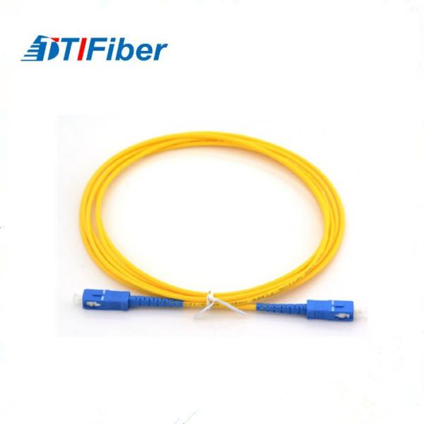 Quality Singlemode Simplex LSZH Fiber Optic Patch Cord For FTTH Network 2.0mm SC / APC for sale
