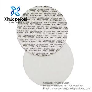 Custom Press Cap Liners Foam Seal Tamper Seals Screw Cap Cap For Pet Bottles