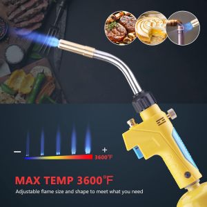 Copper Pipes Propane Torch for HVAC Soldering and Brazing Trigger Start Mapp Gas