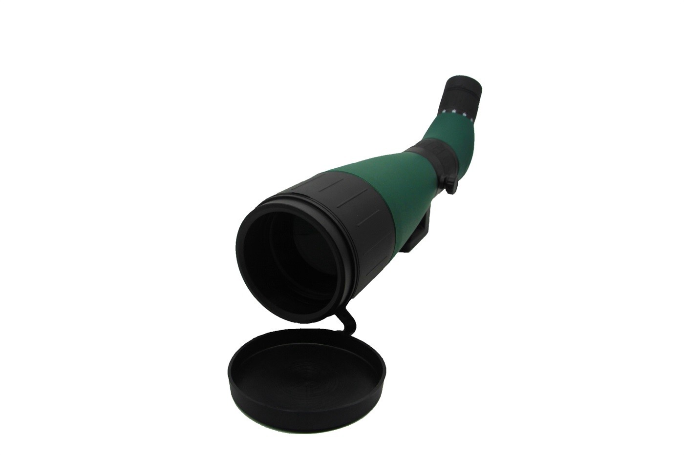 Army Green Angled Spotting Scope , Ergonomic Design Variable Zoom Spotting Scope