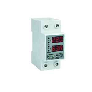 Popular high quality LED Over and Under Voltage Over Load protector device 63A