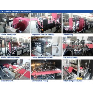 CE Certification D - Cut Nonwoven Shopping Bag Making Machine With 5 Sets
