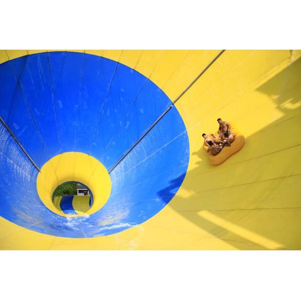 Customized Adults Fiberglass Water Park Tornado Slide 14.6m Height , 42*60m