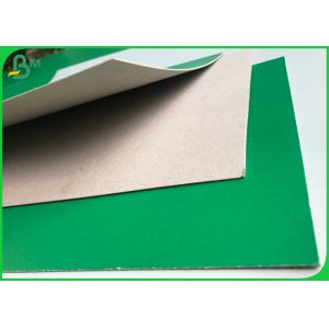 1.2mm Folding Resistant One Side Coated Green Grey Cardboard In Sheet
