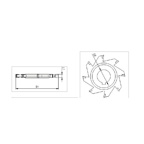 HSM Side Milling Cutter For Aluminum / Non - Ferrous Metals , Long Working Hours