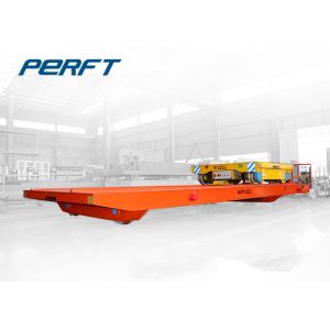 Double track docking Rail Transfer Cart for factory warehouse across material