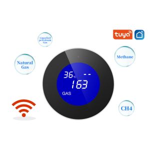 Tuya WiFi Natural Gas Detector Smart Gas Sensor With Lcd Display