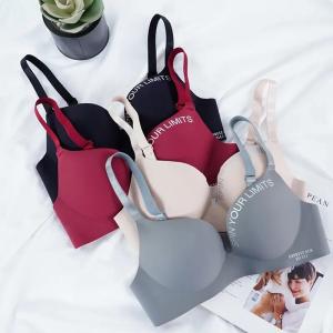Wholesale                  Dropshipping Young Girl Bralette a B Small Cup Women Letter Brand Seamless Gather Bras Push up Bra              from china suppliers