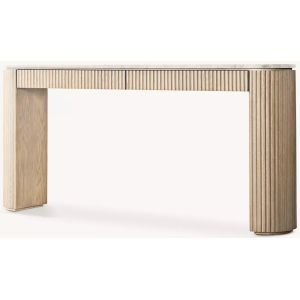 Modern Bedroom Walnut Console Table With Roller Shutter Door Cabinet