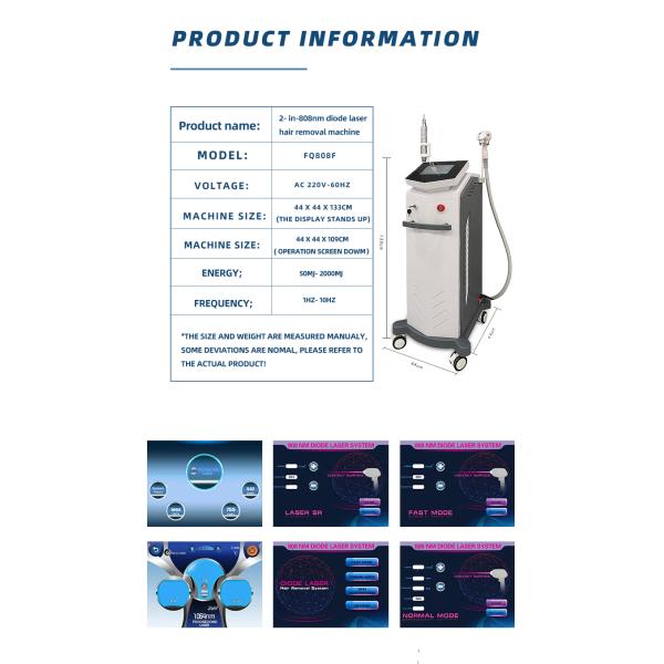 D1-2 808 diode laser hair removal machine professional tattoo removal device laser picosecond carbon peel machine