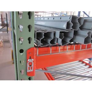 American Teardrop Pallet Rack Beams Green And Orange Heavy Duty Warehouse
