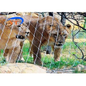 80x80mm Stainless Rope Animal Enclosure Mesh Webnet Ferruled Type 4.0mm