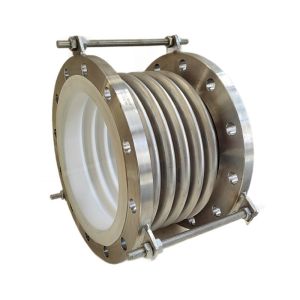 Stainless Steel 304 PTFE Lined Metal Expansion Joint ANSI Flange