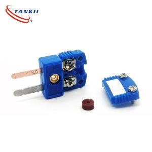 Blue Colour T Type Thermocouple Connector Used For Connecting Cable And