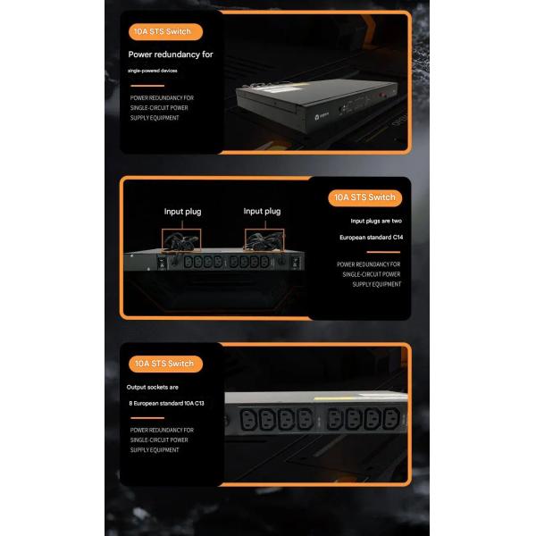 STS 32AUF-LTS32-1P Automatic Switching Power Supply Single Phase Dual Input Static
