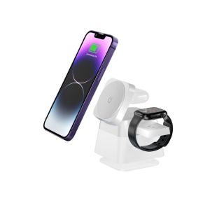 3-in-1 Wireless Charging Station for Apple Devices 20W Output and USB-C Input