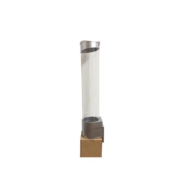 Silver Plastic / Paper Cup Holder Dispenser Durable Simple Elegant Appearance