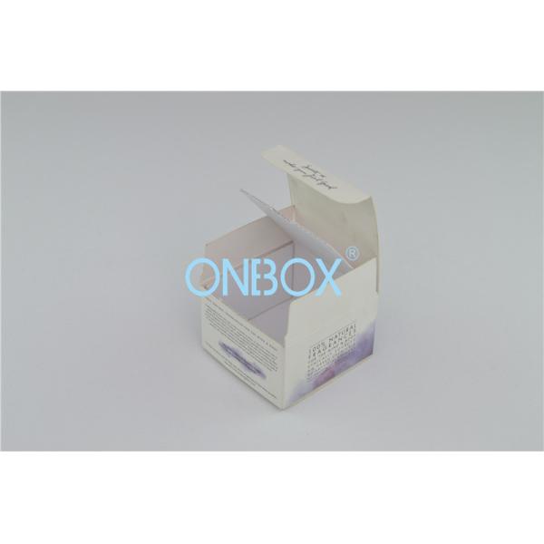 White Chipboard Insert Printed Cardboard Boxes For Foundation Made - Up Bottles
