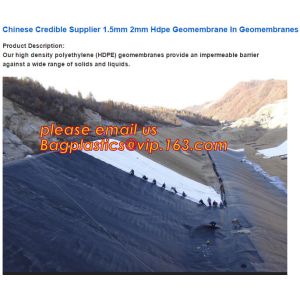 0.75mm Geomembrane for Irrigation Water storage Pond, 00:10 Impervious membrane