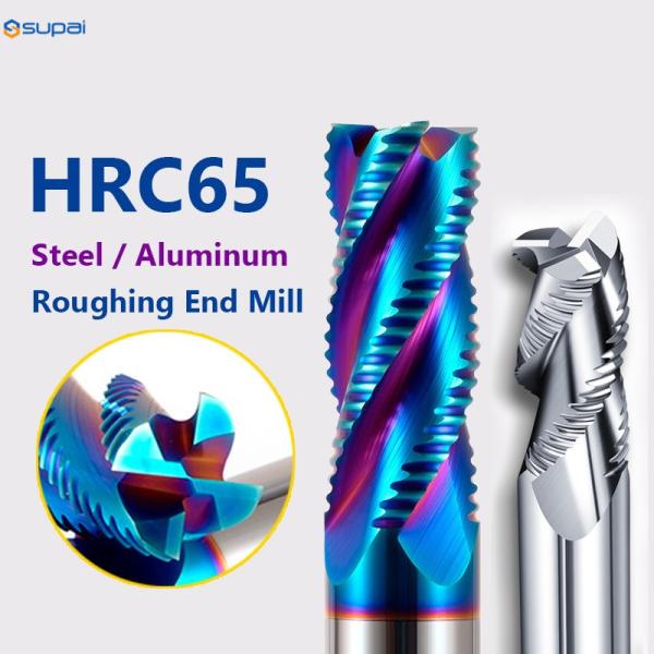 30° Helix Angle Roughing End Mill With 4 Cutting Edges For Efficient Carbide
