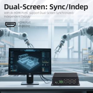 Intel I5 12450HX Processor with 4 Display Dual Network DDR5 64GB Industrial PC