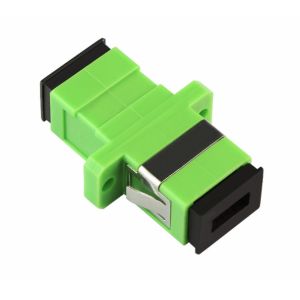 Green Singlemode Sc Apc Simplex Adapter With Zirconia Ceramic Ferrule