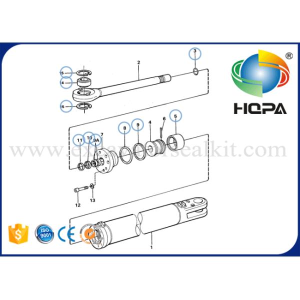 VOE11990347 Loader Seal Kits Steering Cylinder Seal Kit Fits VOLVO Wheel Loader L150C L150D