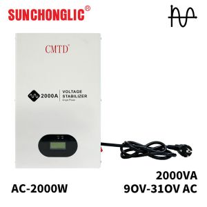2000w 220v AC Single Phase Voltage Stabilizer LED Display 2kw Voltage Stabilizer