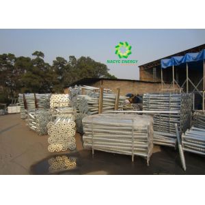 Steel Earth Ground Screw Anchor 185mm Regular Triangle Connect Style