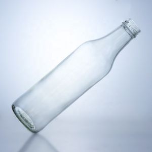 Clear Whisky Vodka Glass Bottle Unique 650ml Special-Shaped with Screw Top