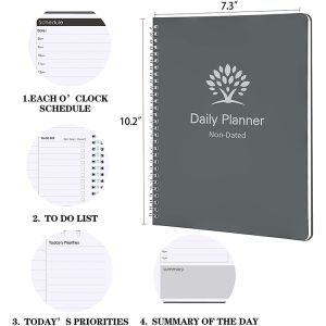 Offset Printing Hardcover Custom Journal Planner Glue Binding Daily Agenda