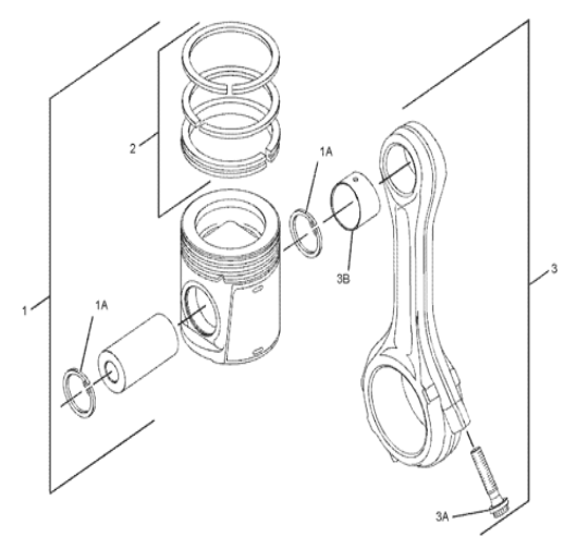 124-3536 1243536 Retaining Ring Excavator Engine Parts For 312B L 312D2 312D2 GC