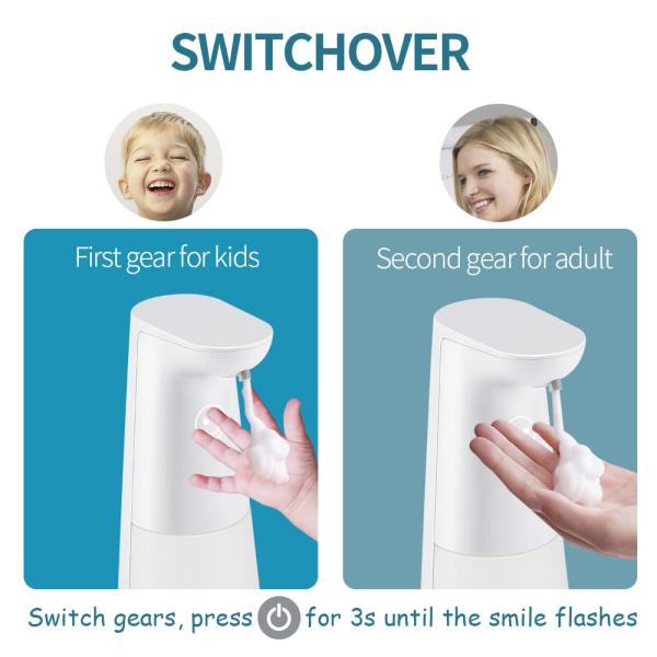 Christmas Decor Bottle Sensor Foam Soap Dispenser Snowman Kids Xmas Bathroom Set 8.45oz