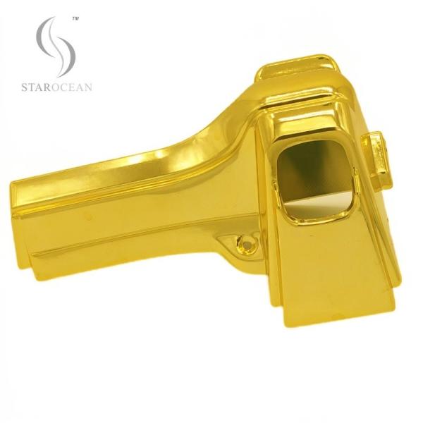 Gold Plastic Die-Cast Coffin Accessories, Metalized Coating Of Coffin Parts 10# G