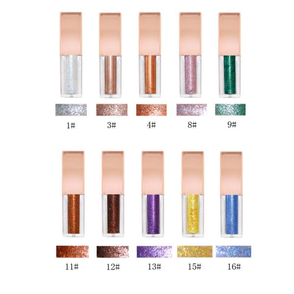 10 Colors Waterpoof Liquid Eyeshadow Long Lasting Vegan Shimmer Eyeshadow