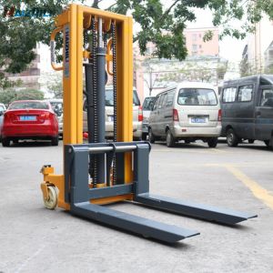 2 Ton 2.5 Meter Manual Forklift Stacker Easy Push Smooth Operation Durable