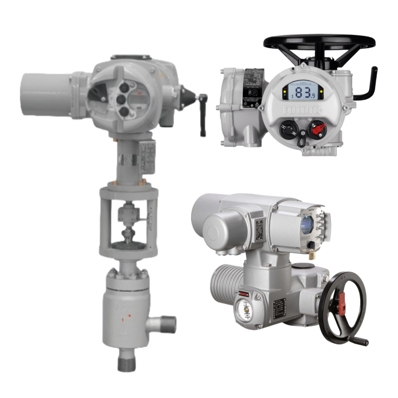 Rotork IQ Serials Electric Actuator With Control Valves Body As Rotork Electric