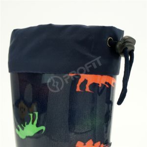 Glossy Leak Proof Kids Unisex PVC Rain Boots With Adjustable Tightening Band