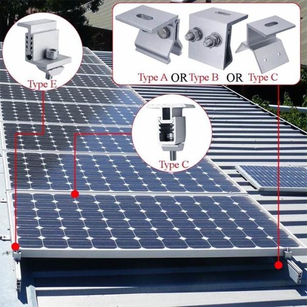 Quality Great Quality Solar Mounting Accessories Module Bracket Components For Frameless PV module for sale