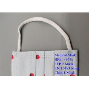 Ultra Soft Cellulosic Children Medical Mask Odour Less With White Inner Layer