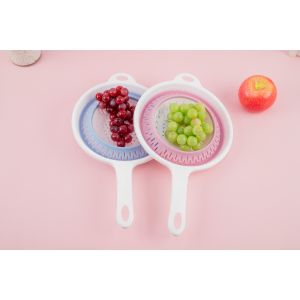 Reusable Silicone Collapsible Colander Vegetable Strainer Portable