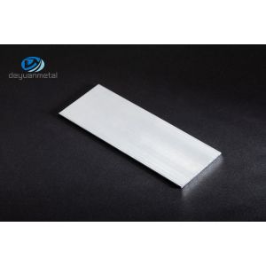 China Polished Aluminium Flat Profile T5 Temper Antirust 6060 Material on sale